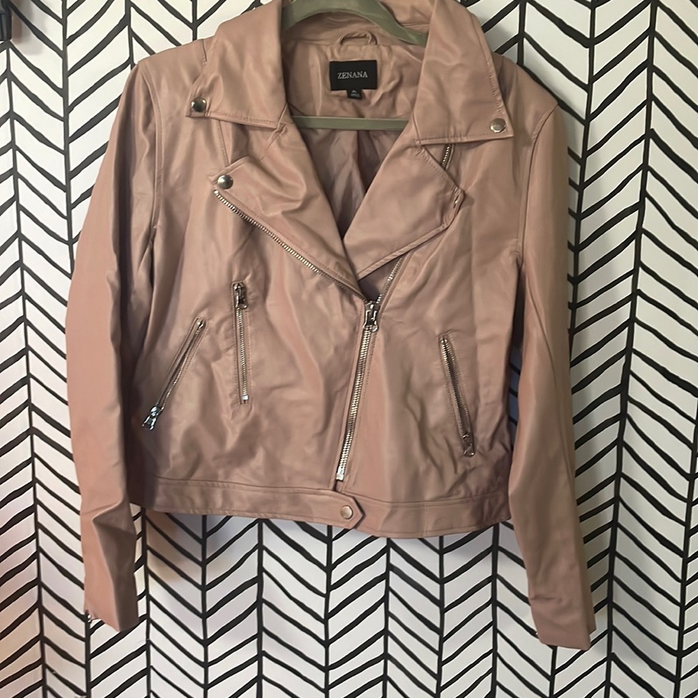 Zenana faux leather jacket. XL